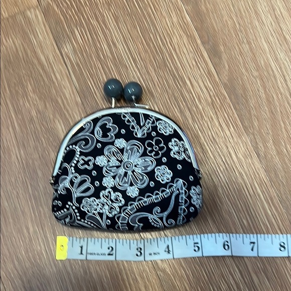 Thirty-One Black and White coin purse - Picture 1 of 5